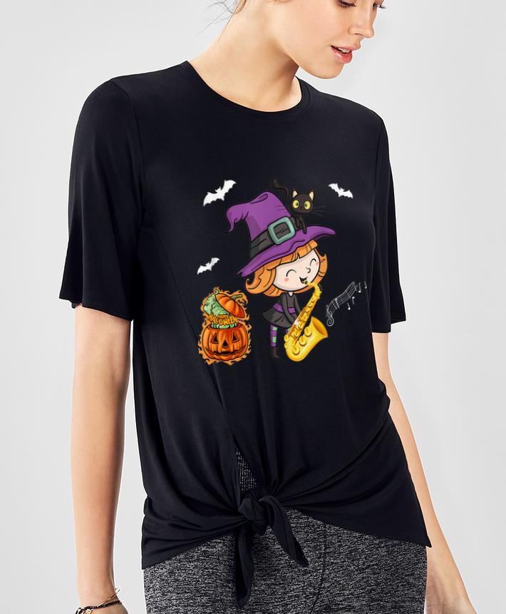 Nice Witch Playing Saxophone Happy Halloween shirt 4 - Nice Witch Playing Saxophone Happy Halloween shirt
