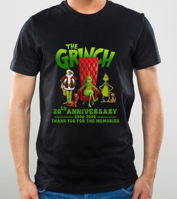 Official 20th Anniversary The Grinch 2000 2020 Thank You For The Memories shirt 4 1 - Official 20th Anniversary The Grinch 2000 2020 Thank You For The Memories shirt