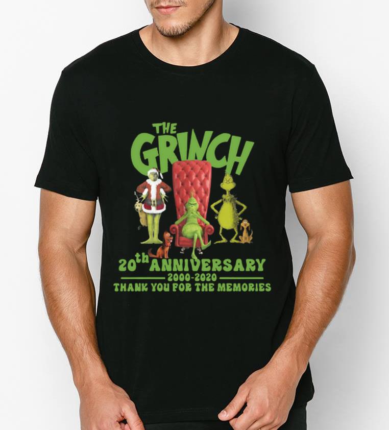 Official 20th Anniversary The Grinch 2000 2020 Thank You For The Memories shirt 4 - Official 20th Anniversary The Grinch 2000-2020 Thank You For The Memories shirt