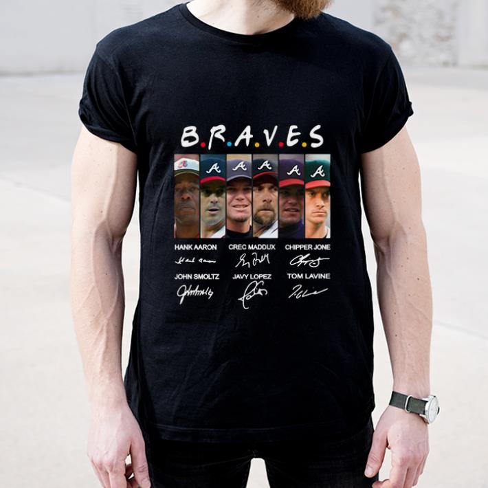 Official Atlanta Braves Team Signature Friends shirt 4 - Official Atlanta Braves Team Signature Friends shirt