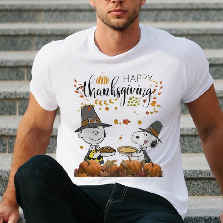 Official Charlie Brown And Snoopy Peanuts Happy Thanksgiving shirt 4 - Official Charlie Brown And Snoopy Peanuts Happy Thanksgiving shirt