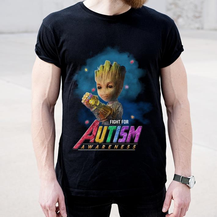 Official Fight For Autism Awareness Infinity Gauntlet Baby Groot shirt 4 - Official Fight For Autism Awareness Infinity Gauntlet Baby Groot shirt