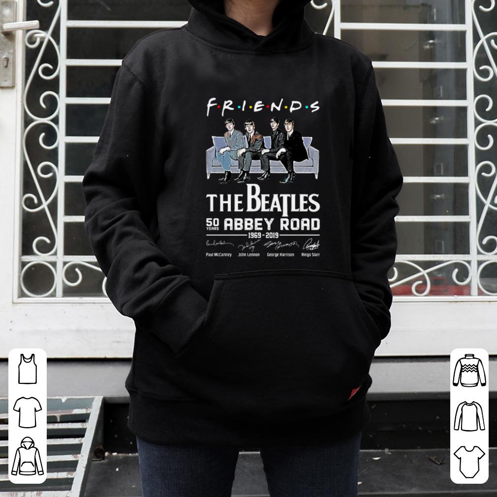 Official Friends The Beatles 50 years Abbey Road 1969 2019 Signatures shirt 4 - Official Friends The Beatles 50 years Abbey Road 1969 2019 Signatures shirt