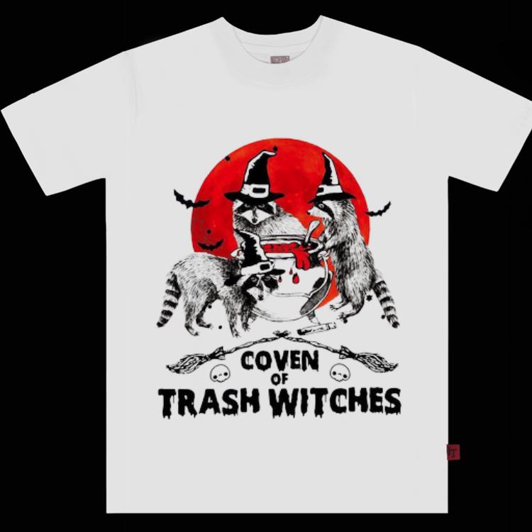 Official Otter Coven Trash Witches Halloween shirt 1 - Official Otter Coven Trash Witches Halloween shirt