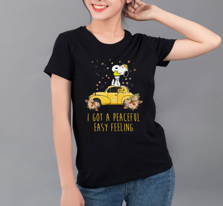 Official Peace Volkswagen Beetle Snoopy I Got A Peaceful Easy Feeling shirt 4 - Official Peace Volkswagen Beetle Snoopy I Got A Peaceful Easy Feeling shirt