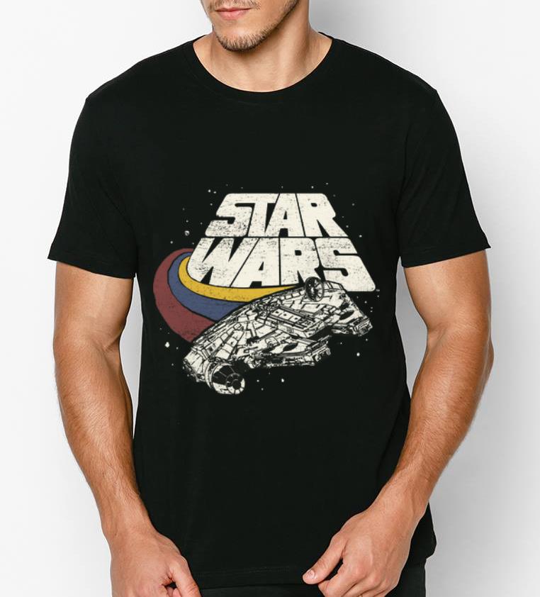 Official Star Wars Falcon Ship Three Stripes shirt 4 - Official Star Wars Falcon Ship Three Stripes shirt