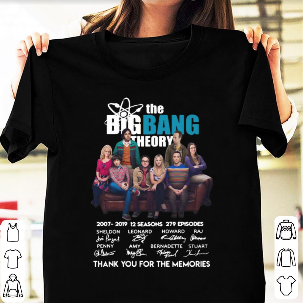 Official The Bigbang Theory 2007 2019 12 Seasons 279 Episodes Signatures shirt 1 - Official The Bigbang Theory 2007-2019 12 Seasons 279 Episodes Signatures shirt