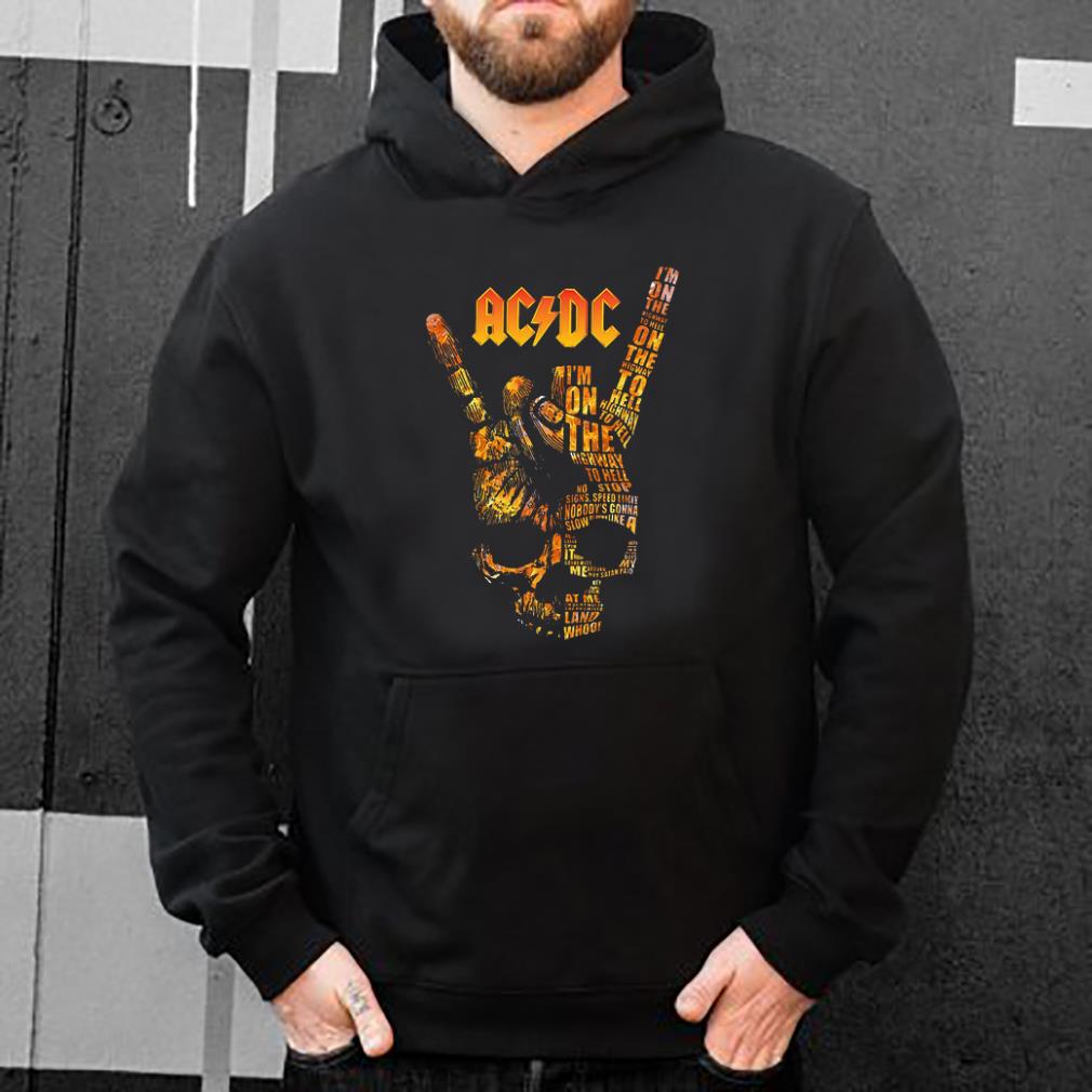 Original ACDC Skull Rock Hand Tee I m On The Highway To Hell shirt 4 - Original ACDC Skull Rock Hand Tee I’m On The Highway To Hell shirt