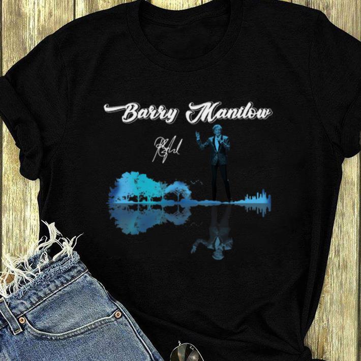Original Barry Manilow Guitar Lake Water Reflection Signature shirt 4 - Original Barry Manilow Guitar Lake Water Reflection Signature shirt
