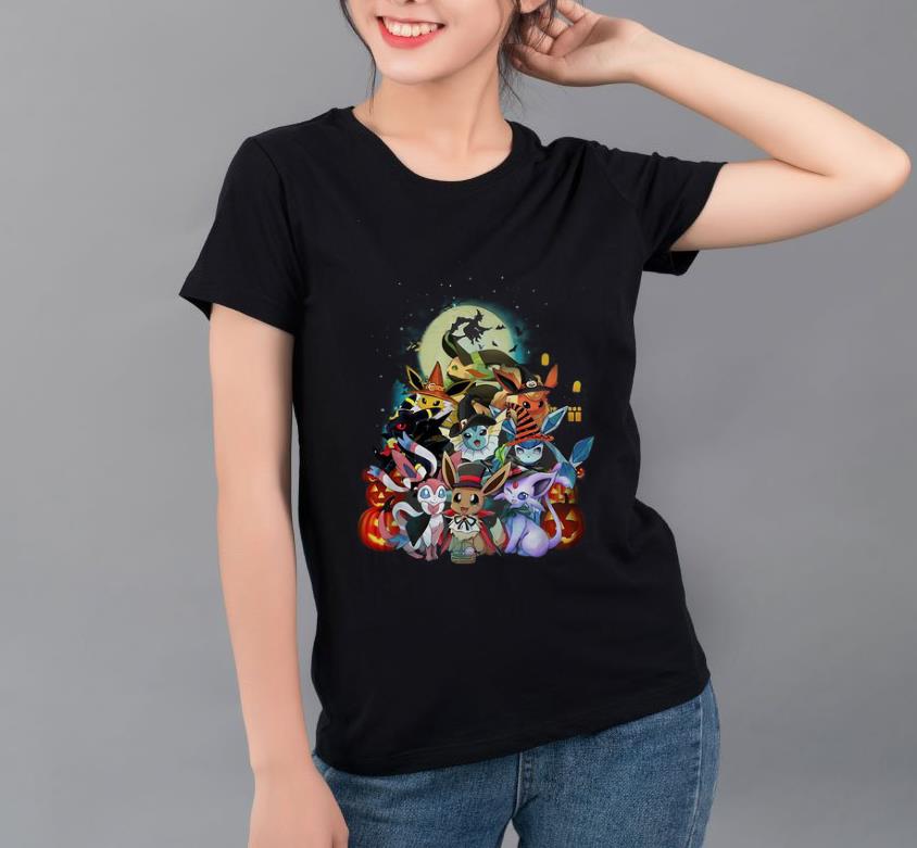 Original Halloween Pokemon Eevee Witch shirt 4 - Original Halloween Pokemon Eevee Witch shirt