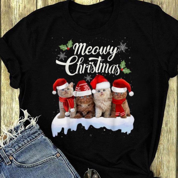 Original Meowy Christmas Kitten Kitty Xmas Cat Lovers shirt 4 - Original Meowy Christmas Kitten Kitty Xmas Cat Lovers shirt