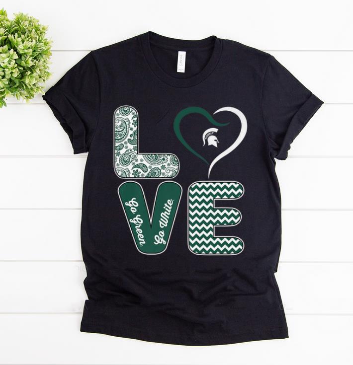 Original Michigan State Spartans Stacked Love shirt 1 - Original Michigan State Spartans Stacked Love shirt