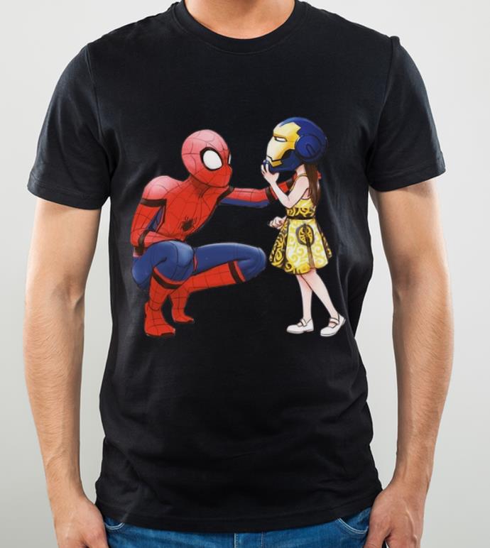 Original Peter Parker Spiderman And Morgan Stark shirt 4 - Original Peter Parker Spiderman And Morgan Stark shirt