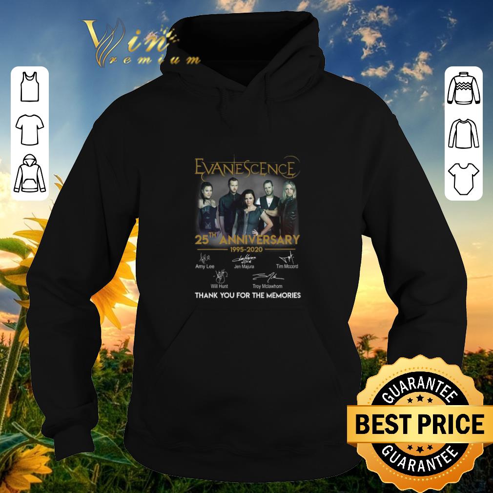 Original Signatures Evanescence 25th anniversary 1995 2020 shirt 4 - Original Signatures Evanescence 25th anniversary 1995-2020 shirt