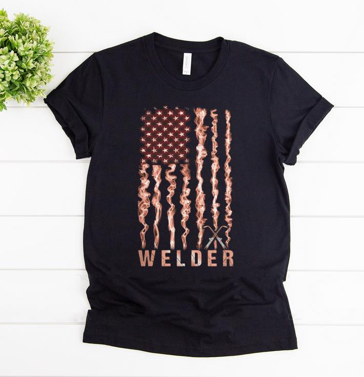Original Welder American flag shirt 1 - Original Welder American flag shirt