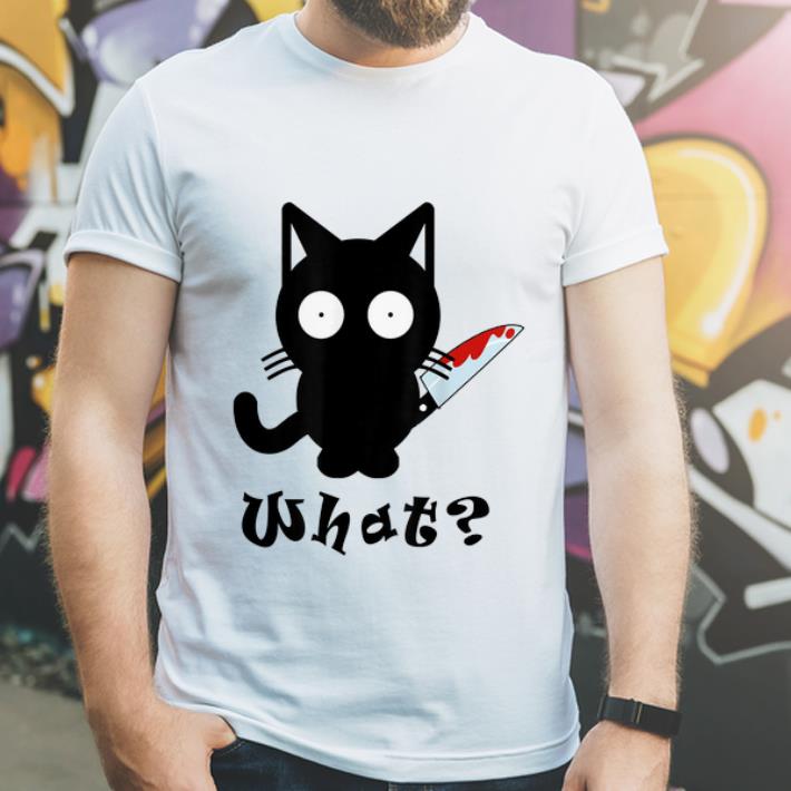 Premium Black Cat What Murderous Cat Bloody Knife Halloween shirt 4 - Premium Black Cat What Murderous Cat Bloody Knife Halloween shirt