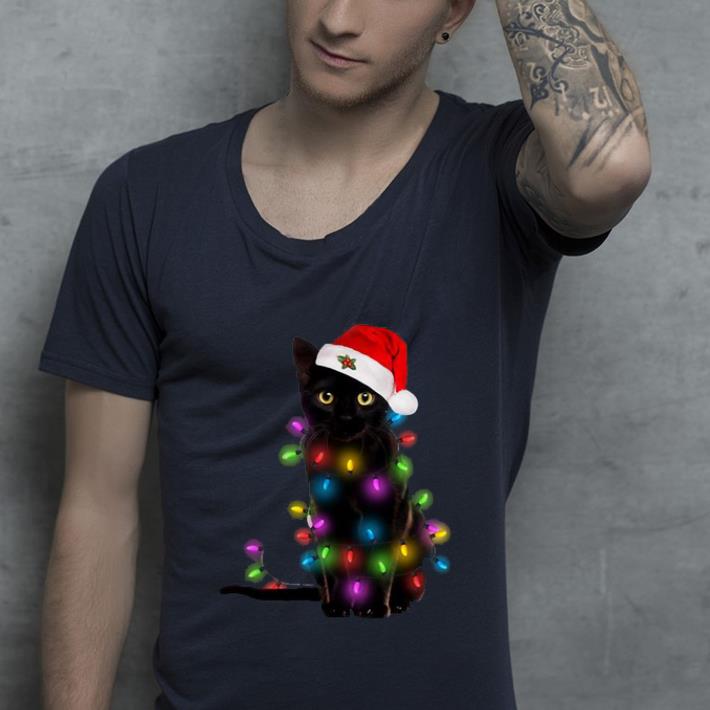 Premium Christmas Lights Black Cat shirt 4 - Premium Christmas Lights Black Cat shirt