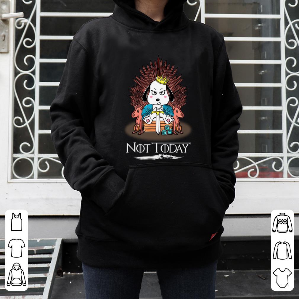 Premium Game Of Thrones Snoopy Not Today shirt 4 - Premium Game Of Thrones Snoopy Not Today shirt