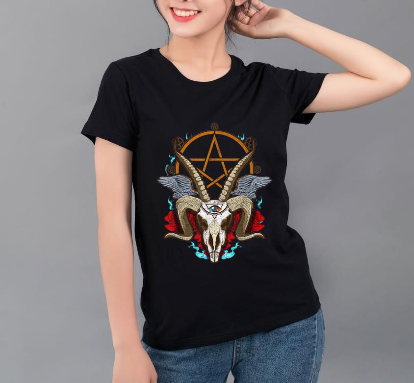 Premium Halloween Baphomet Satanic Goat Ram Head Lucifer Eye shirt 4 - Premium Halloween Baphomet Satanic Goat Ram Head Lucifer Eye shirt