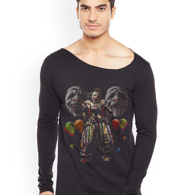 Premium Halloween Scary Circus Evil Clown With Balloons shirt 4 - Premium Halloween Scary Circus Evil Clown With Balloons shirt