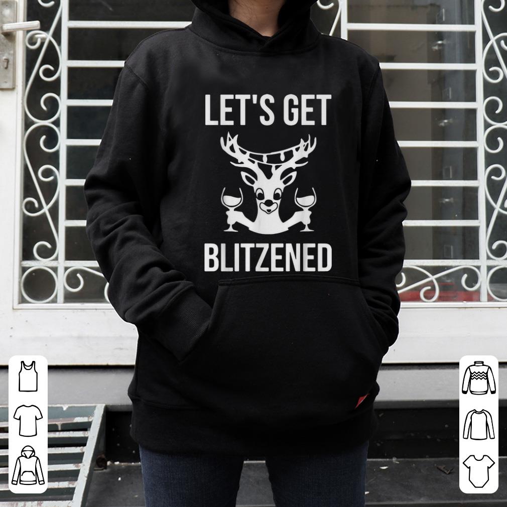 Premium Let s Get Blitzened Reindeer Wine Drinking shirt 4 - Premium Let's Get Blitzened Reindeer Wine Drinking shirt