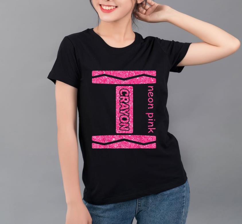 Premium Neon Pink Crayon Halloween Couple Friend Group Costume shirt 4 - Premium Neon Pink Crayon Halloween Couple Friend Group Costume shirt