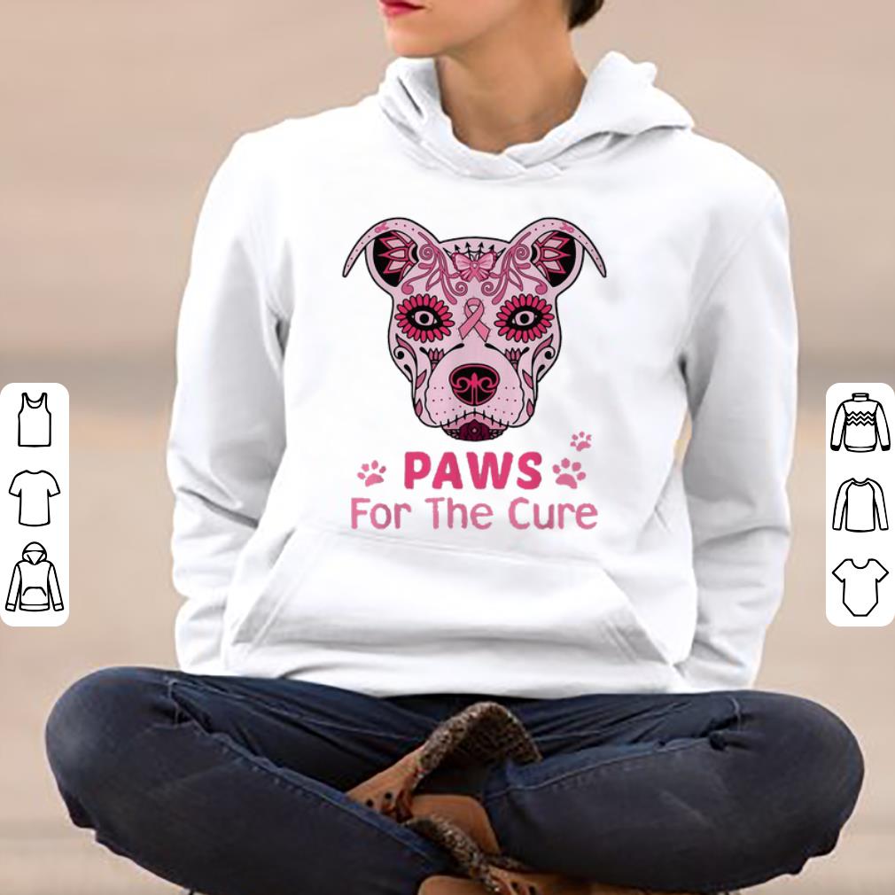 Premium Pitbull Paws For The Cure Breast Cancer Awareness shirt 4 - Premium Pitbull Paws For The Cure Breast Cancer Awareness shirt
