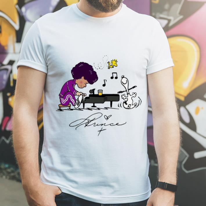 Premium Prince Peanuts Playing Piano Signature shirt 4 - Premium Prince Peanuts Playing Piano Signature shirt