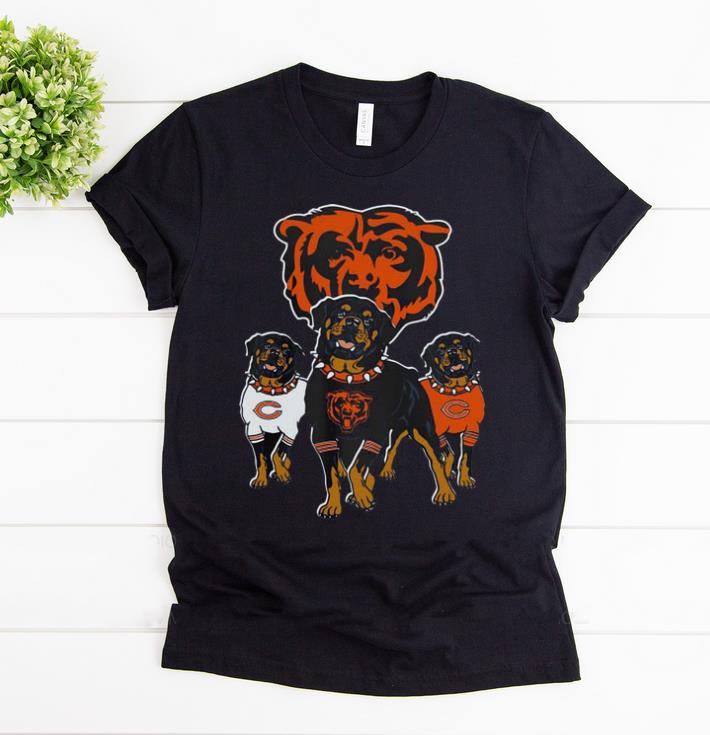 Premium Rottweiler Dog And Logos Of The Chicago Bears shirt 1 - Premium Rottweiler Dog And Logos Of The Chicago Bears shirt