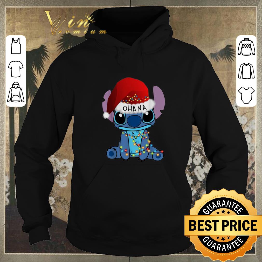 Premium Stitch Ohana Christmas lights shirt sweater 4 1 - Premium Stitch Ohana Christmas lights shirt sweater