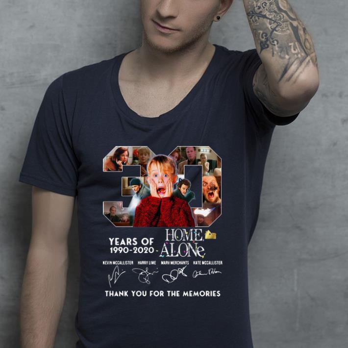 Pretty 30 Years Of Home Alone Thank You For The Memories Signature shirt 4 - Pretty 30 Years Of Home Alone Thank You For The Memories Signature shirt