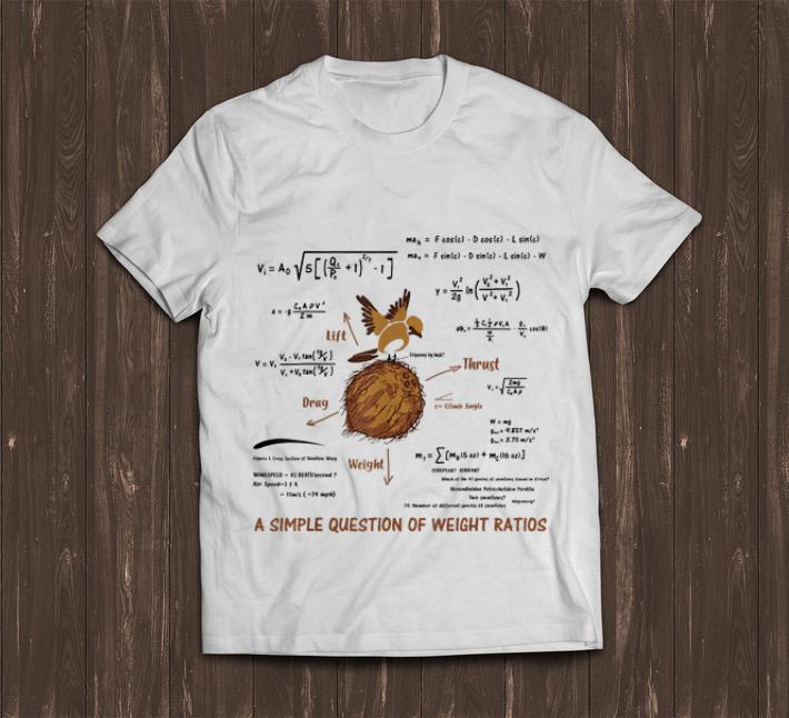 Pretty A Simple Question Of Weight Ratios Math Lover shirt 1 - Pretty A Simple Question Of Weight Ratios Math Lover shirt