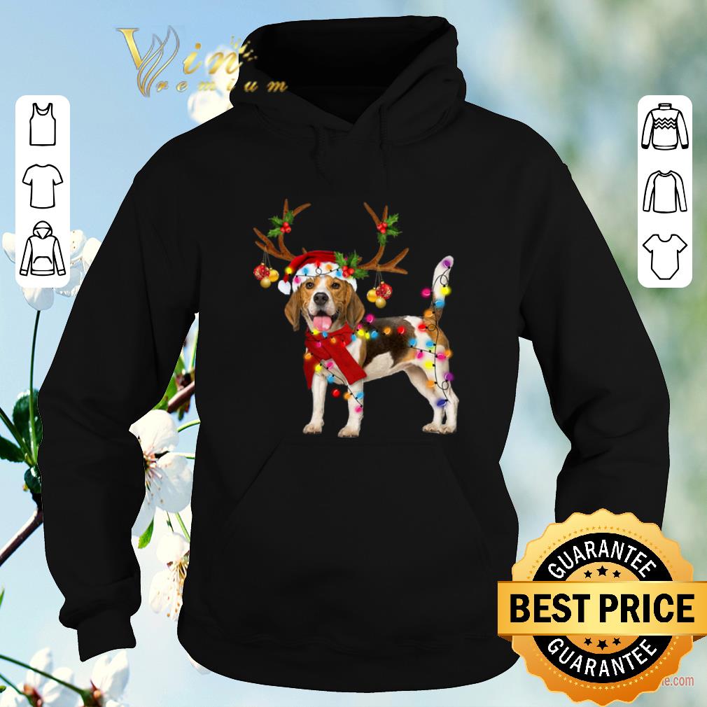 Awesome Beagle gorgeous reindeer Christmas light shirt sweater 4 - Awesome Beagle gorgeous reindeer Christmas light shirt sweater