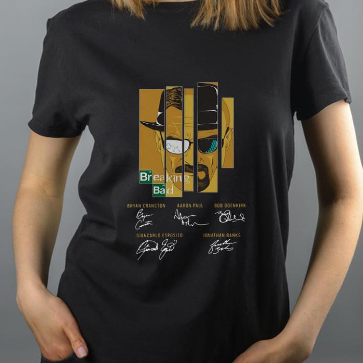 Awesome Breaking Bad Bryan Cranston Aaron Paul Bob Odenkirk Signatures shirt 4 - Awesome Breaking Bad Bryan Cranston Aaron Paul Bob Odenkirk Signatures shirt