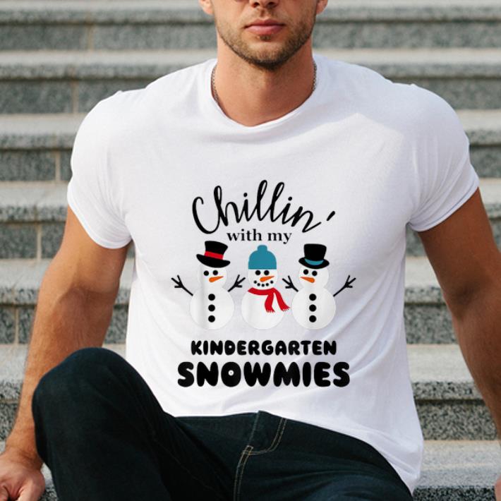 Awesome Christmas Chillin With My Kindergarten Snowmies shirt 4 - Awesome Christmas Chillin' With My Kindergarten Snowmies shirt