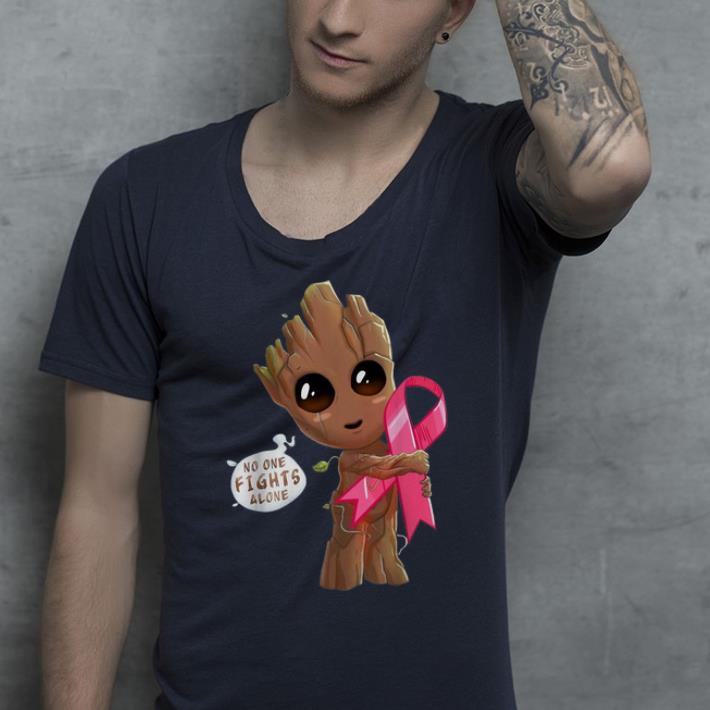 Awesome Groot No One Fights Alone Beast Cancer Awareness shirt 4 - Awesome Groot No One Fights Alone Beast Cancer Awareness shirt