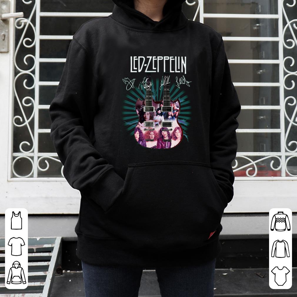 Awesome Guitars Led Zeppelin signatures shirt 4 - Awesome Guitars Led Zeppelin signatures shirt