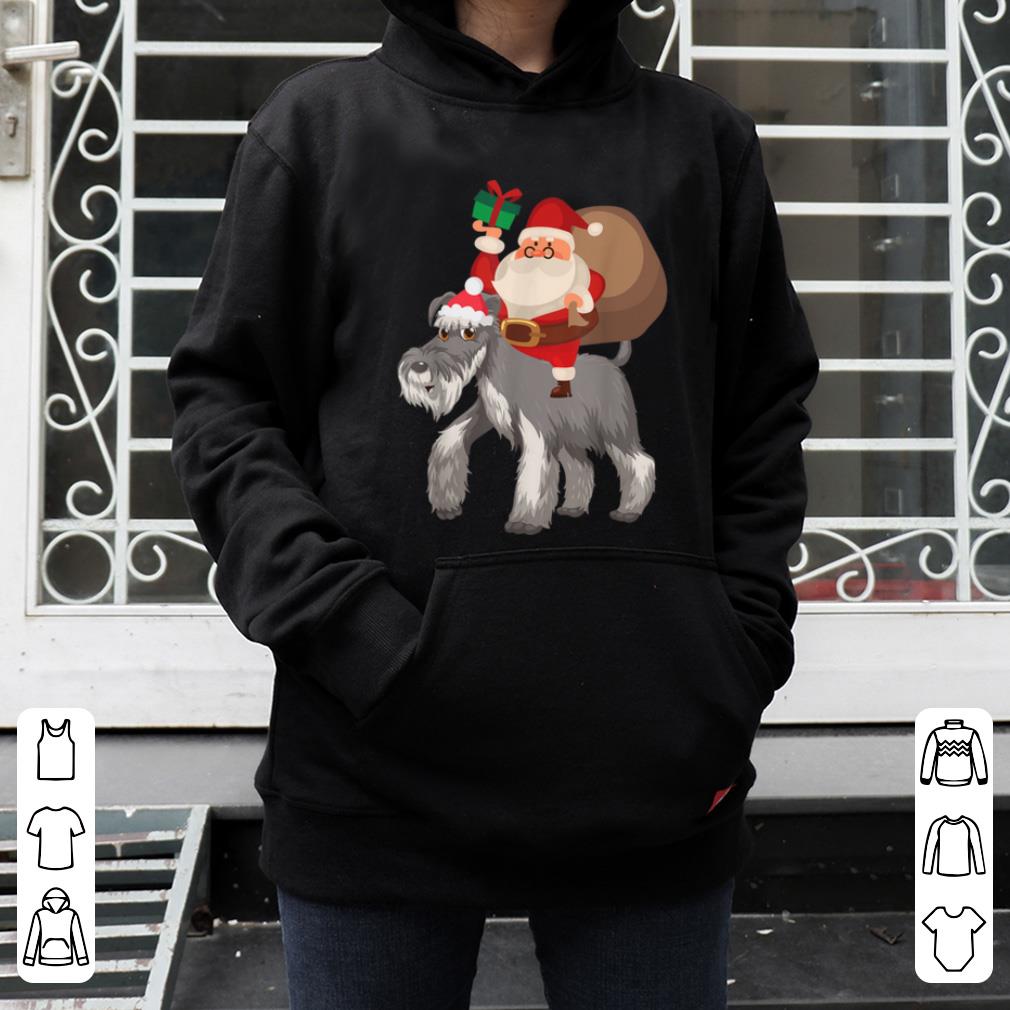 Awesome Santa Riding Miniature Schnauzer Christmas Pajama Gift shirt 4 - Awesome Santa Riding Miniature Schnauzer Christmas Pajama Gift shirt