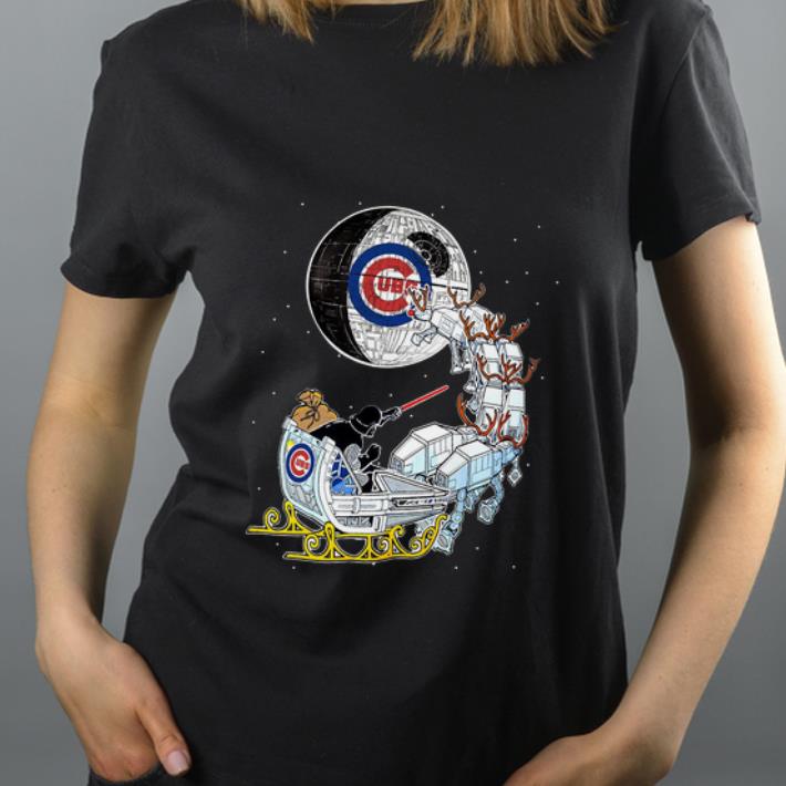 Awesome Star Wars Christmas Darth Vader Santa s Sleigh Chicago Cubs shirt 4 - Awesome Star Wars Christmas Darth Vader Santa’s Sleigh Chicago Cubs shirt