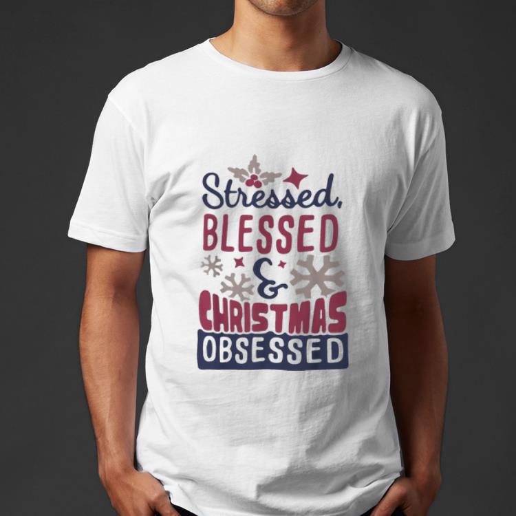 Awesome Stressed Blessed And Christmas Obsessed shirt 4 - Awesome Stressed Blessed And Christmas Obsessed shirt