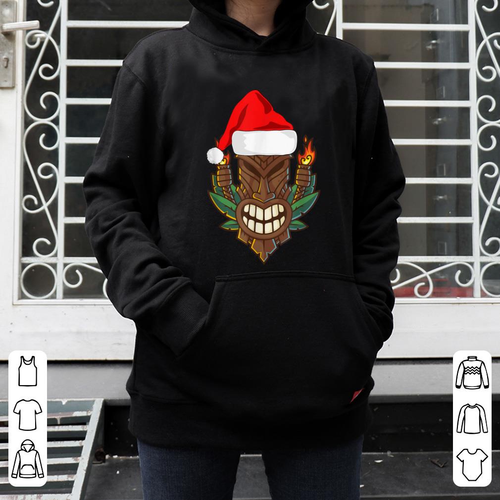Awesome Tiki with Santa Hat Christmas Hawaii sweater 4 - Awesome Tiki with Santa Hat Christmas Hawaii sweater