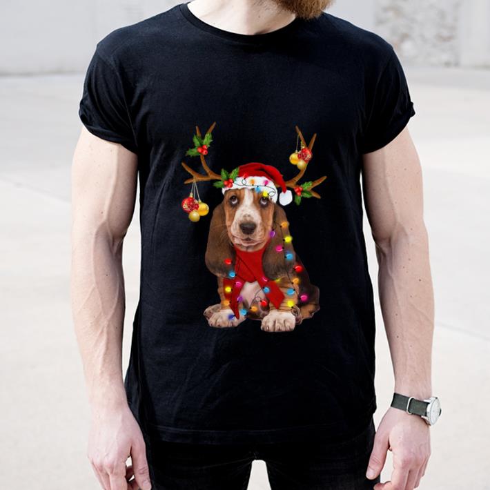 Beautiful Gorgeous Reindeer Christmas Basset Hound shirt 4 - Beautiful Gorgeous Reindeer Christmas Basset Hound shirt