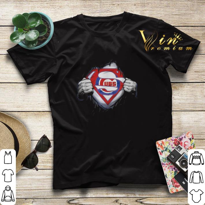 Chicago Cubs inside Superman logo shirt 4 - Chicago Cubs inside Superman logo shirt