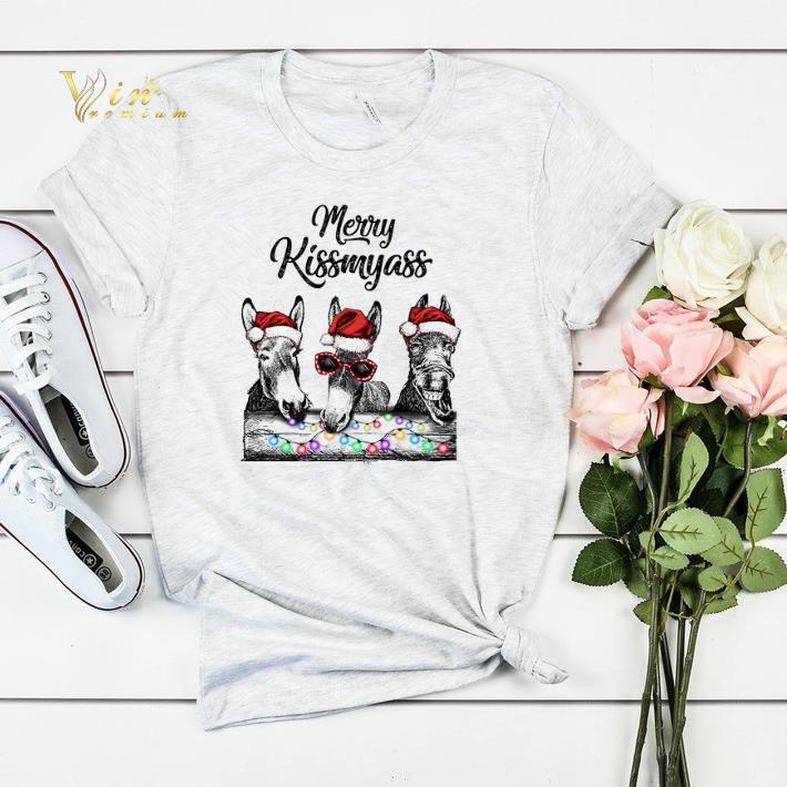 Christmas Donkey Santa Merry Kissmyass shirt 4 - Christmas Donkey Santa Merry Kissmyass shirt