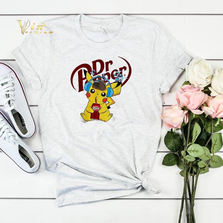 Detective Pikachu drinking Dr Pepper shirt sweater 4 - Detective Pikachu drinking Dr Pepper shirt sweater