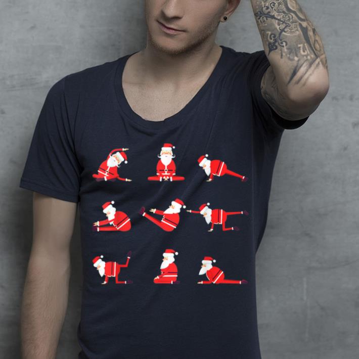 Funny Christmas Santa Claus Meditation Yoga Lover shirt 4 - Funny Christmas Santa Claus Meditation Yoga Lover shirt