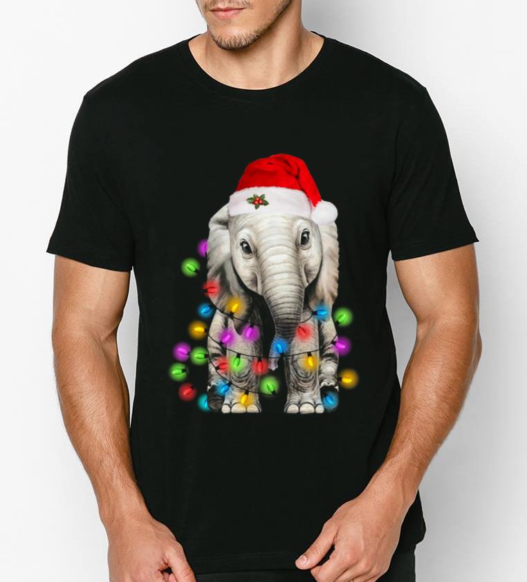 Great Elephant Santa Light Christmas shirt 4 - Great Elephant Santa Light Christmas shirt
