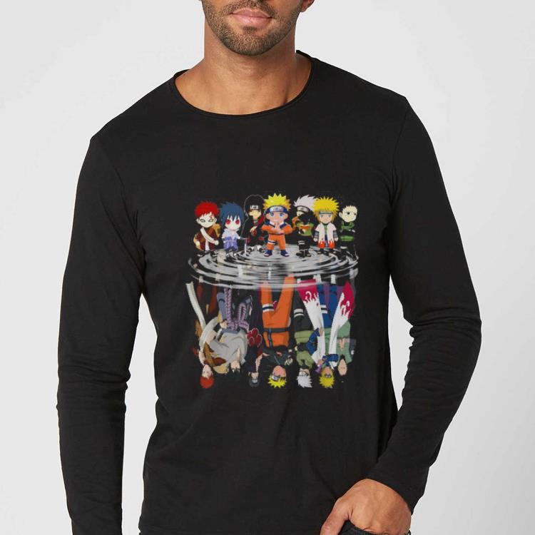 Great Naruto chibi characters mirror reflection shirt 4 - Great Naruto chibi characters mirror reflection shirt