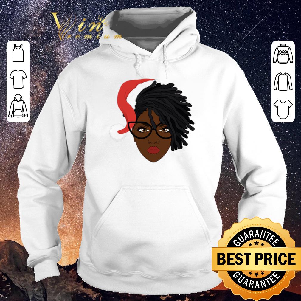 Hot Black Women Locs Dreadlock Santa Hat Christmas shirt sweater 4 - Hot Black Women Locs Dreadlock Santa Hat Christmas shirt sweater