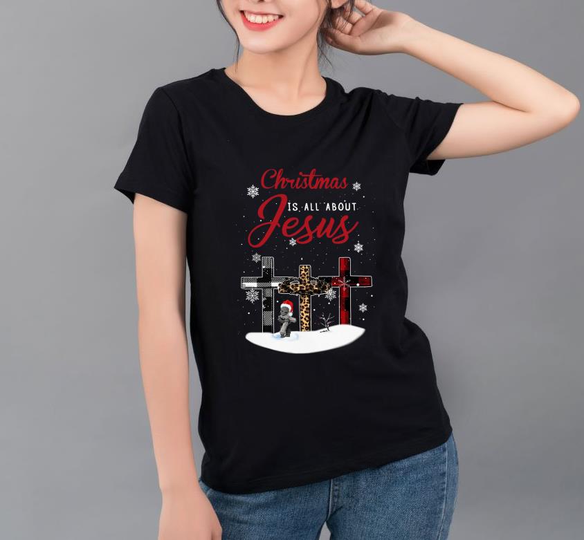 Hot Christmas Is All About Jesus Groot Hug Cross shirt 4 - Hot Christmas Is All About Jesus Groot Hug Cross shirt